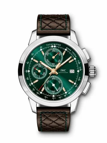 IWC Ingenieur Chronograph Classic Stainless Steel / Green / Calf / Kuwait City IW3808-04 (IW380804)